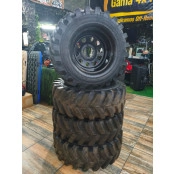 pneus tork 31 com rodas 15x8 5x139 usados 95% de vida