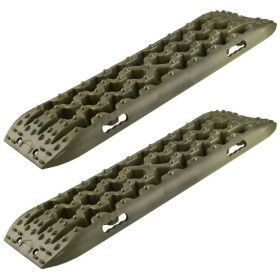 Prancha de desatolamento / Desatolagem em Nylon Reforçado- Suporta até 5 Toneladas - O PAR - Verde Militar