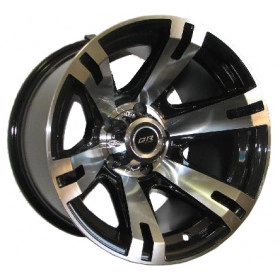 Roda Prata diamantada 6 furos FortWell em liga leve especial na medida 16x8 off set negativo -20 reforçada para trilha ( serve em Troller, Toyota, Mitsubishi, Hilux )