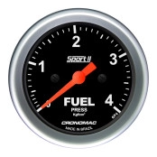 Manômetro de Pressão do Combustível Mecânico 60mm 0-4kg Cronomac - Linha Sport ll