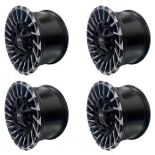 Jogo com 4 Rodas 17x9 5x139,7 F1000 e Jeep Willys 